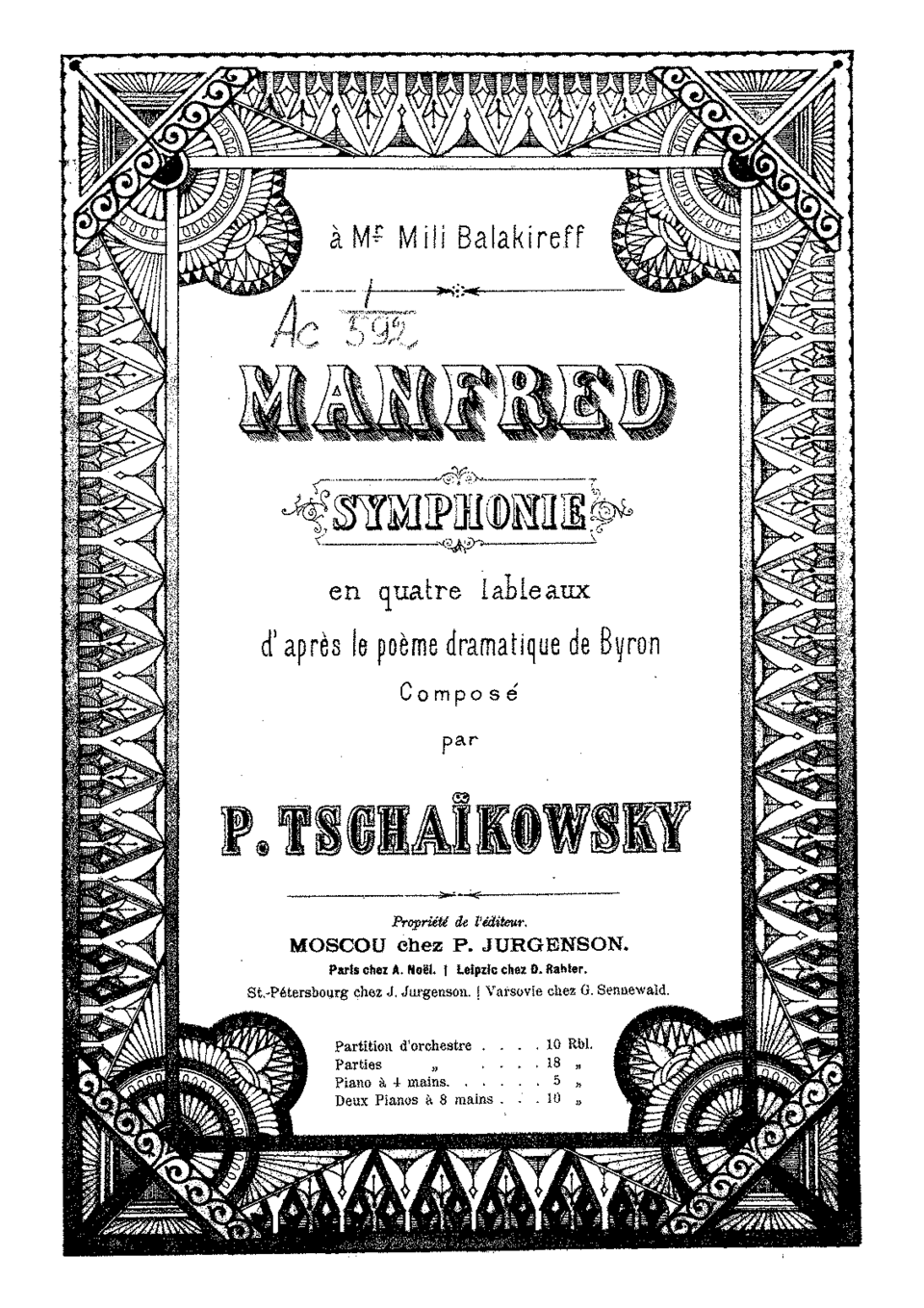 Manfred Symphony tickets